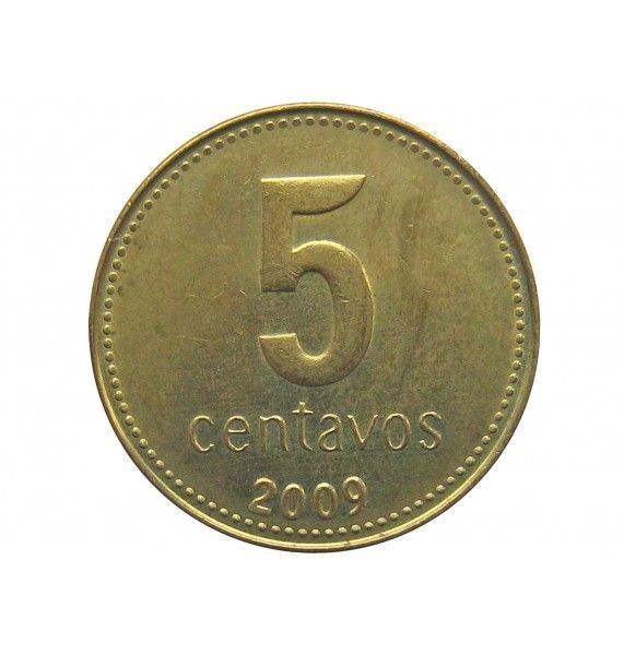 Аргентина 5 сентаво 2009 г.