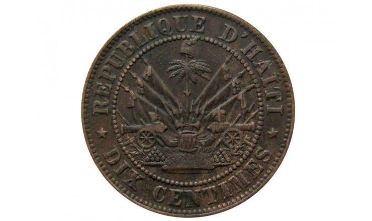 Гаити 10 сантимов 1863 г.
