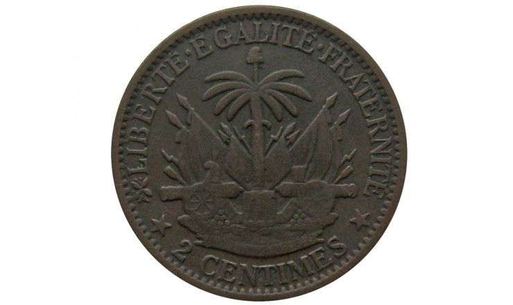 Гаити 2 сантима 1881 г.