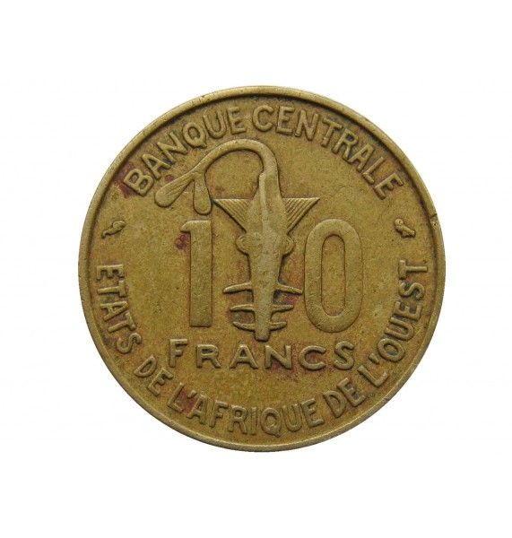 Западно-Африканские штаты 10 франков 1964 г.