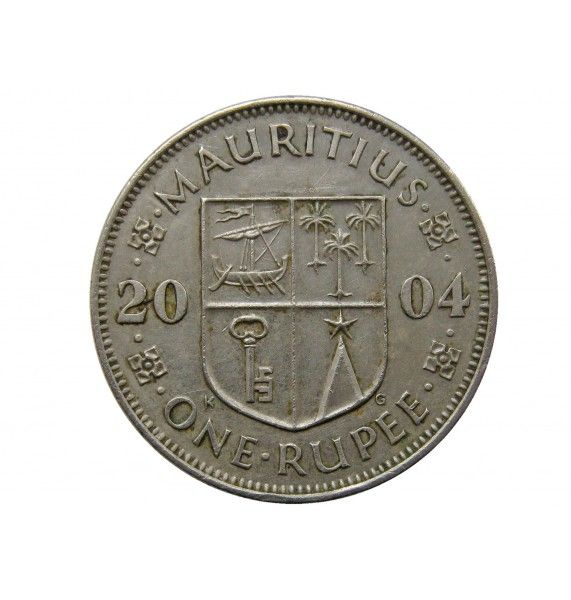 Маврикий 1 рупия 2004 г.