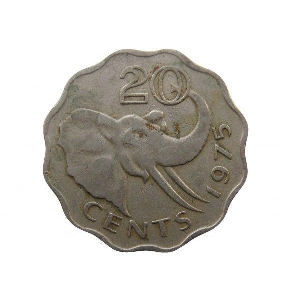 Свазиленд 20 центов 1975 г.