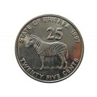Эритрея 25 центов 1997 г.