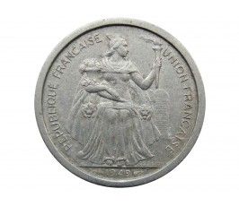 Французская Океания 2 франка 1949 г.