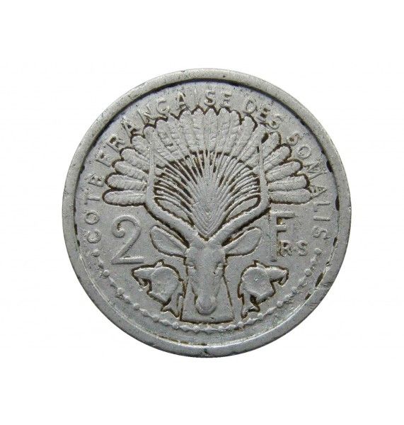 Французское Сомали 2 франка 1949 г.