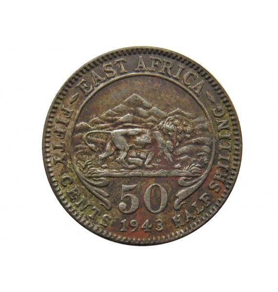 Британская Восточная Африка 50 центов 1943 г.