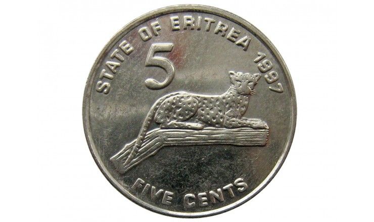 Эритрея 5 центов 1997 г.