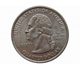 США квотер (25 центов) 2002 г. "Индиана" D