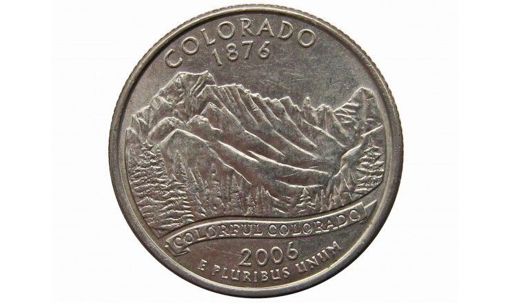 США квотер (25 центов) 2006 г. "Колорадо" P