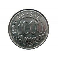 Бразилия 1000 крузейро 1993 г.