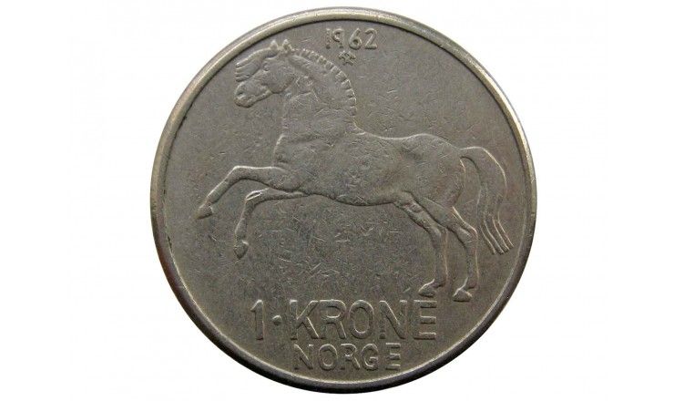 Норвегия 1 крона 1962 г.