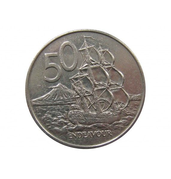 Новая Зеландия 50 центов 1988 г.