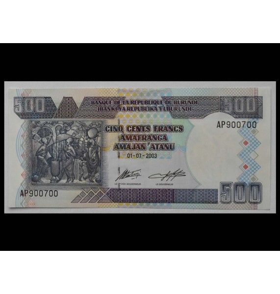 Бурунди 500 франков 2003 г.