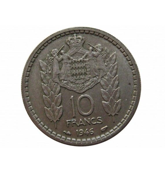 Монако 10 франков 1946 г.