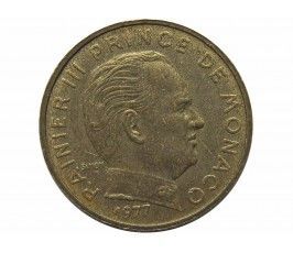 Монако 10 сантимов 1977 г.
