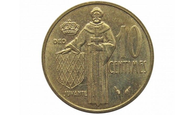 Монако 10 сантимов 1979 г.