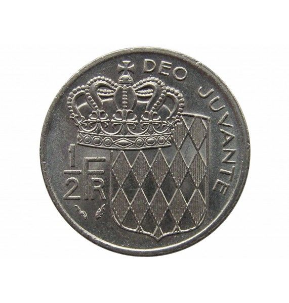 Монако 1/2 франка 1975 г.