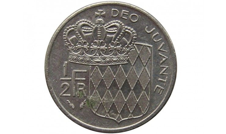 Монако 1/2 франка 1977 г.