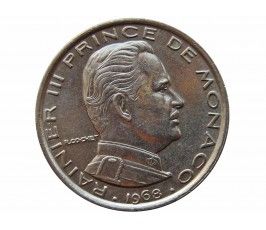 Монако 1 франк 1968 г.
