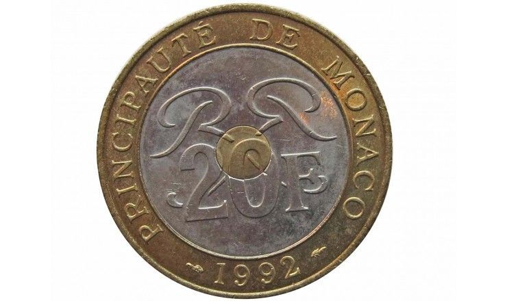 Монако 20 франков 1992 г.