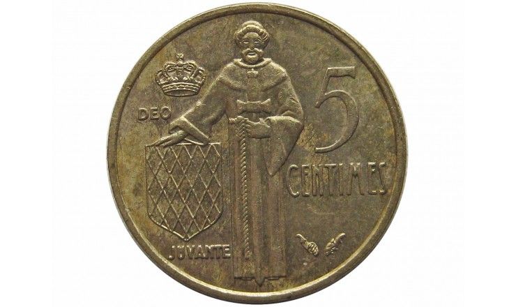 Монако 5 сантимов 1978 г.