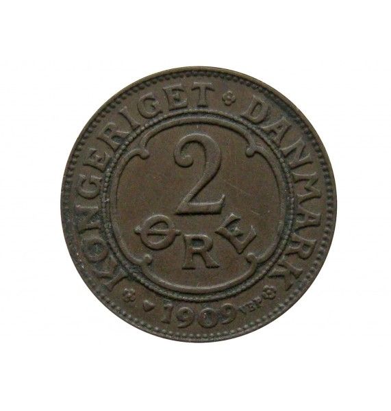 Дания 2 эре 1909 г.