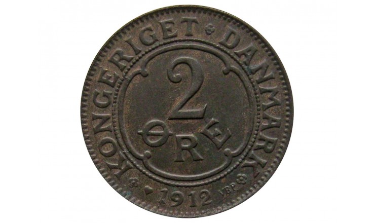 Дания 2 эре 1912 г.