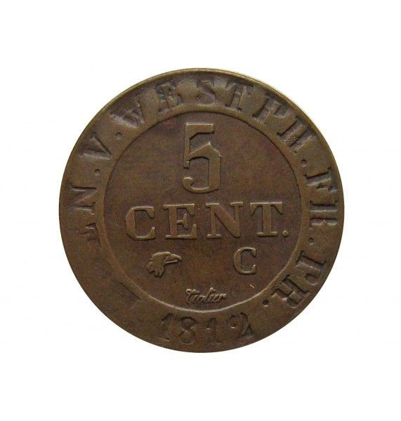 Вестфалия 5 сантимов 1812 г.