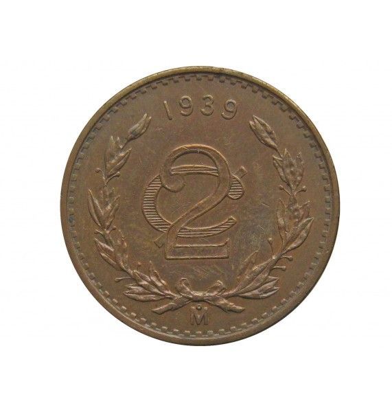 Мексика 2 сентаво 1939 г.