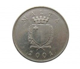 Мальта 25 центов 2001 г.