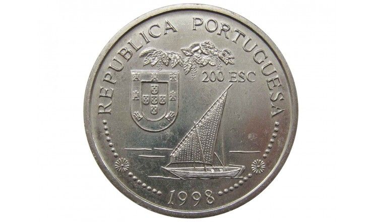 Португалия 200 эскудо 1998 г. (Индия)