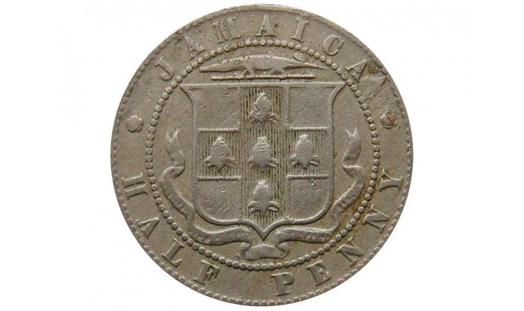 Ямайка 1/2 пенни 1906 г. 