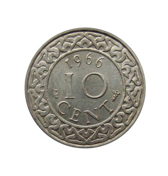 Суринам 10 центов 1966 г.