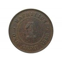 Маврикий 1 цент 1883 г.