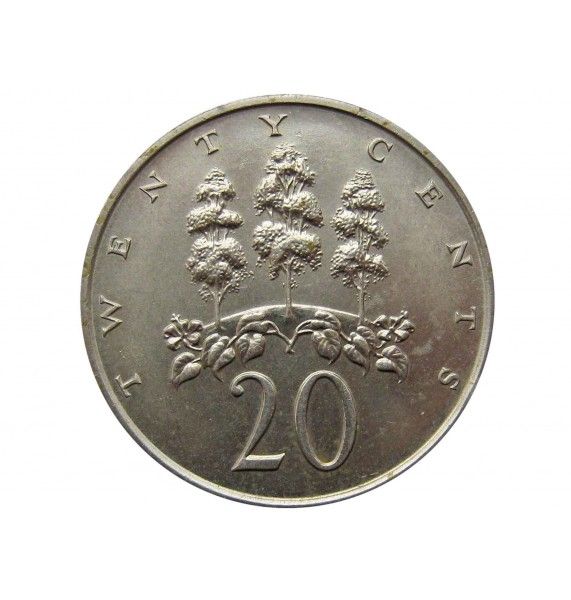 Ямайка 20 центов 1989 г.