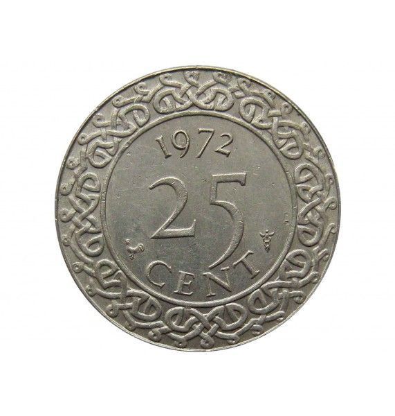 Суринам 25 центов 1972 г.