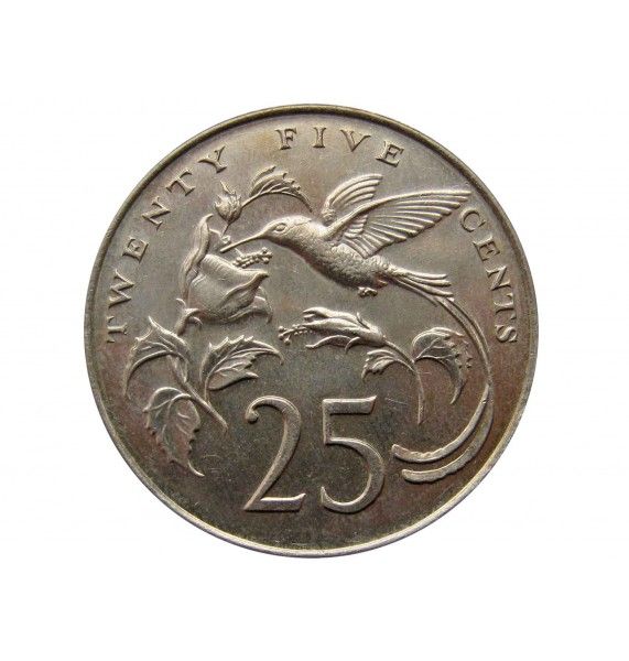 Ямайка 25 центов 1989 г.