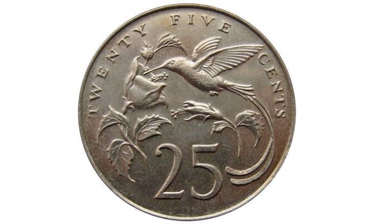 Ямайка 25 центов 1989 г.