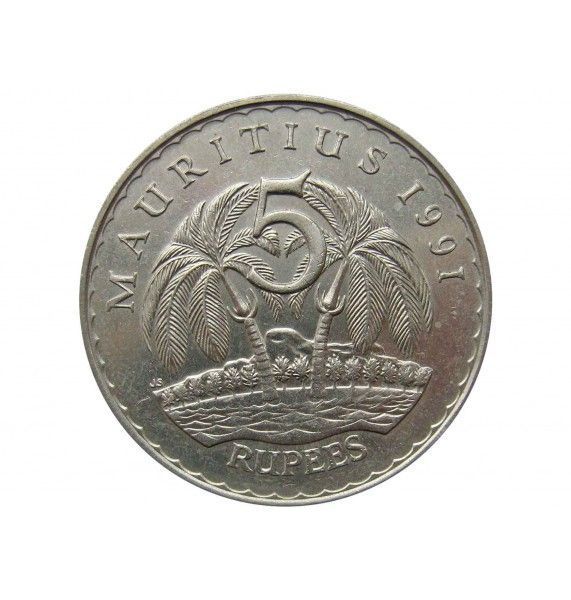 Маврикий 5 рупий 1991 г.