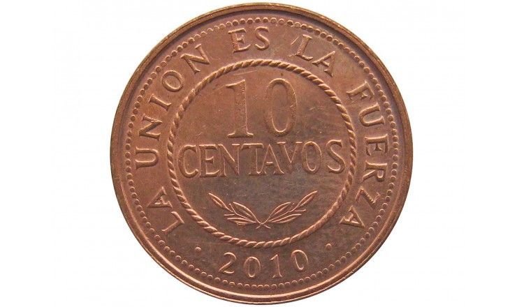 Боливия 10 сентаво 2010 г.