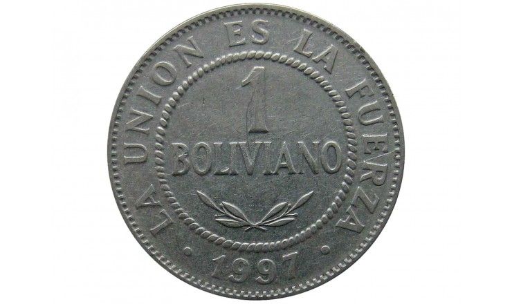 Боливия 1 боливиано 1997 г.