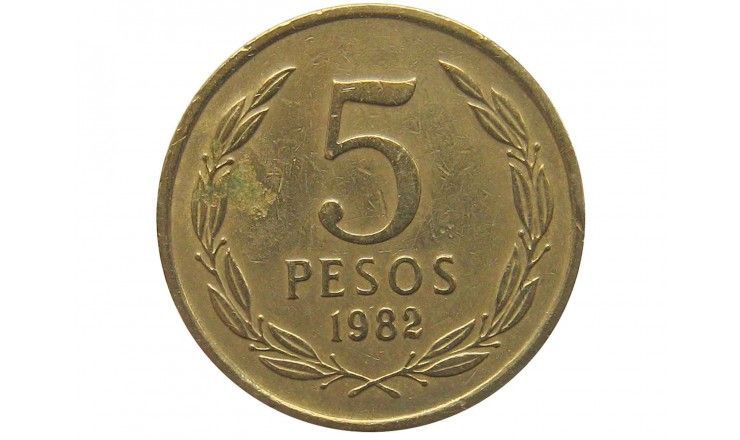 Чили 5 песо 1982 г.