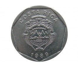 Коста-Рика 5 колон 1989 г.