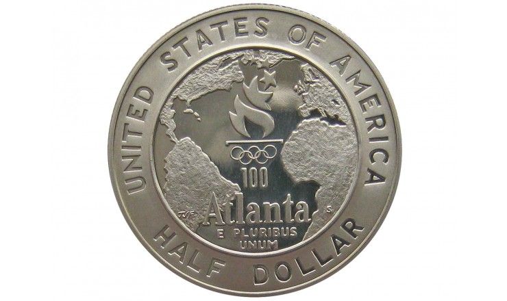 США 1/2 доллара 1995 г. (XXVI летние Олимпийские Игры, Атланта 1996 - Баскетбол)
