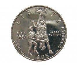 США 1/2 доллара 1995 г. (XXVI летние Олимпийские Игры, Атланта 1996 - Баскетбол)