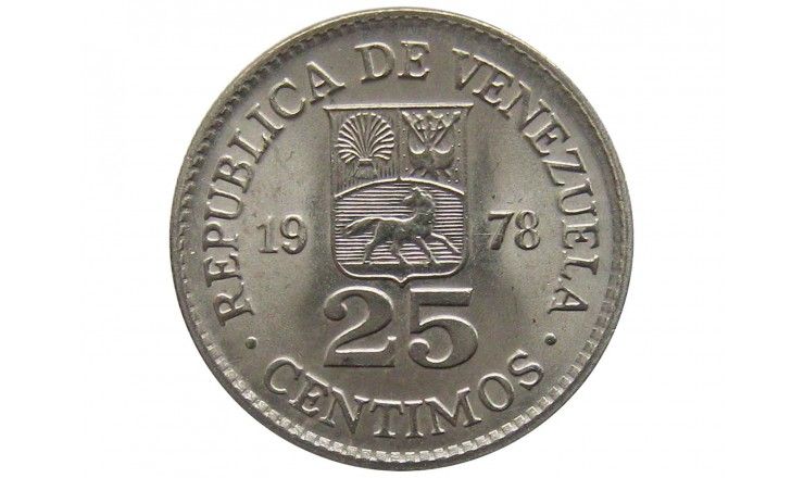 Венесуэла 25 сентимо 1978 г.