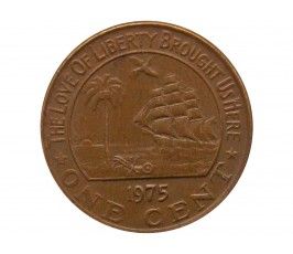 Либерия 1 цент 1975 г.