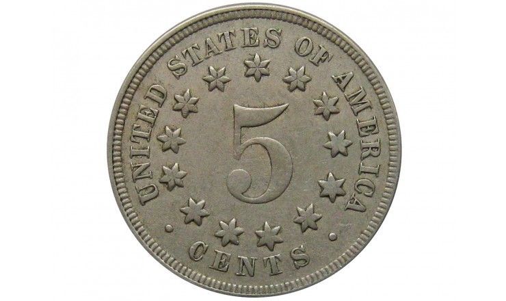 США 5 центов 1867 г.