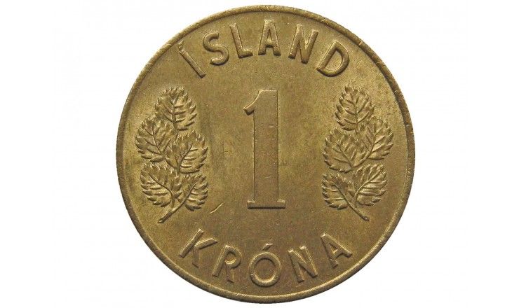 Исландия 1 крона 1966 г.