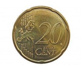 Австрия 20 евро центов 2013 г.